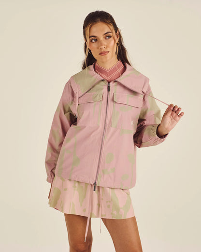 Rumi Ink Wash Jacket - Misty Rose
