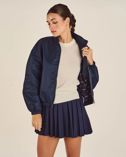 Delphine Script Jacket - Navy