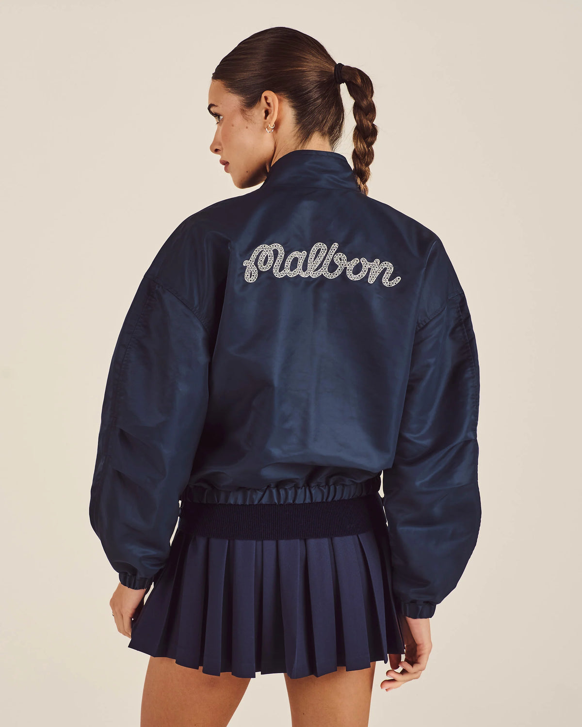 Delphine Script Jacket - Navy