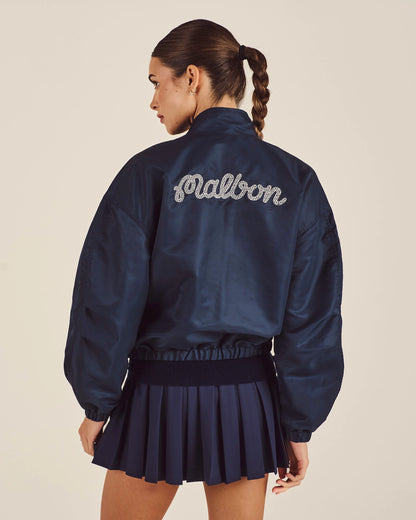 Delphine Script Jacket - Navy