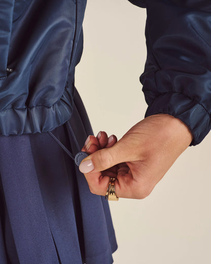 Delphine Script Jacket - Navy