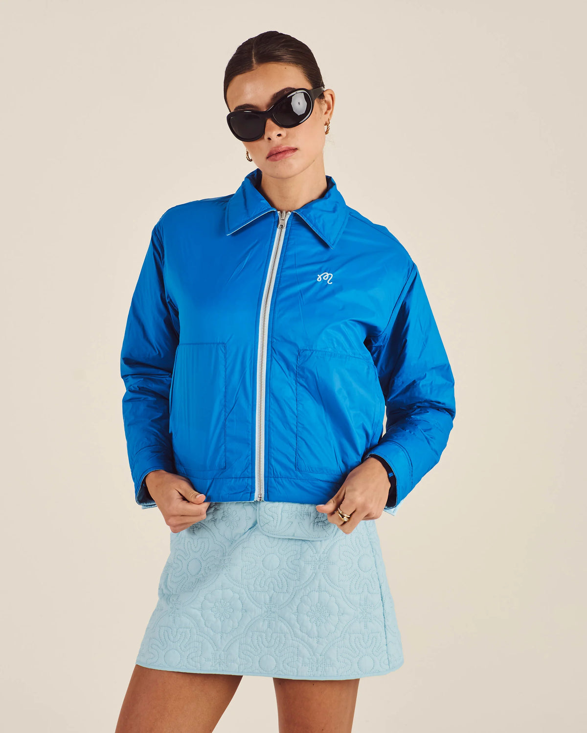 Reversible Luisa Jacket - Cool Blue / Imperial Blue
