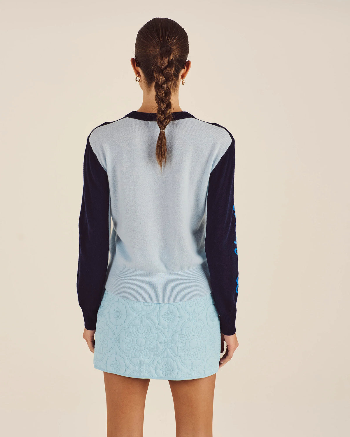 Catherine Colorblocked Sweater - Navy
