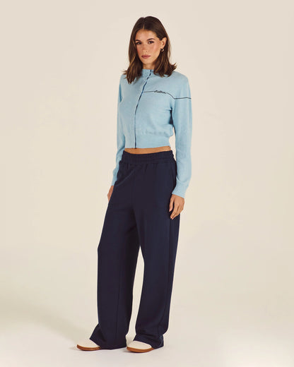 Taylor Knit Cardigan - Cool Blue