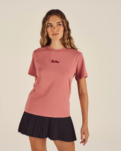 Cosette Stitched Tee - Old Rose