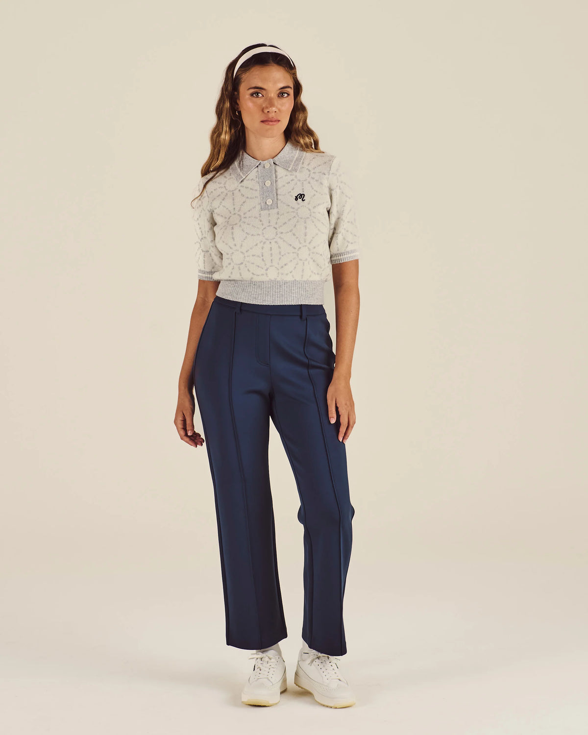 Mikayla Sashiko Polo - Ivory