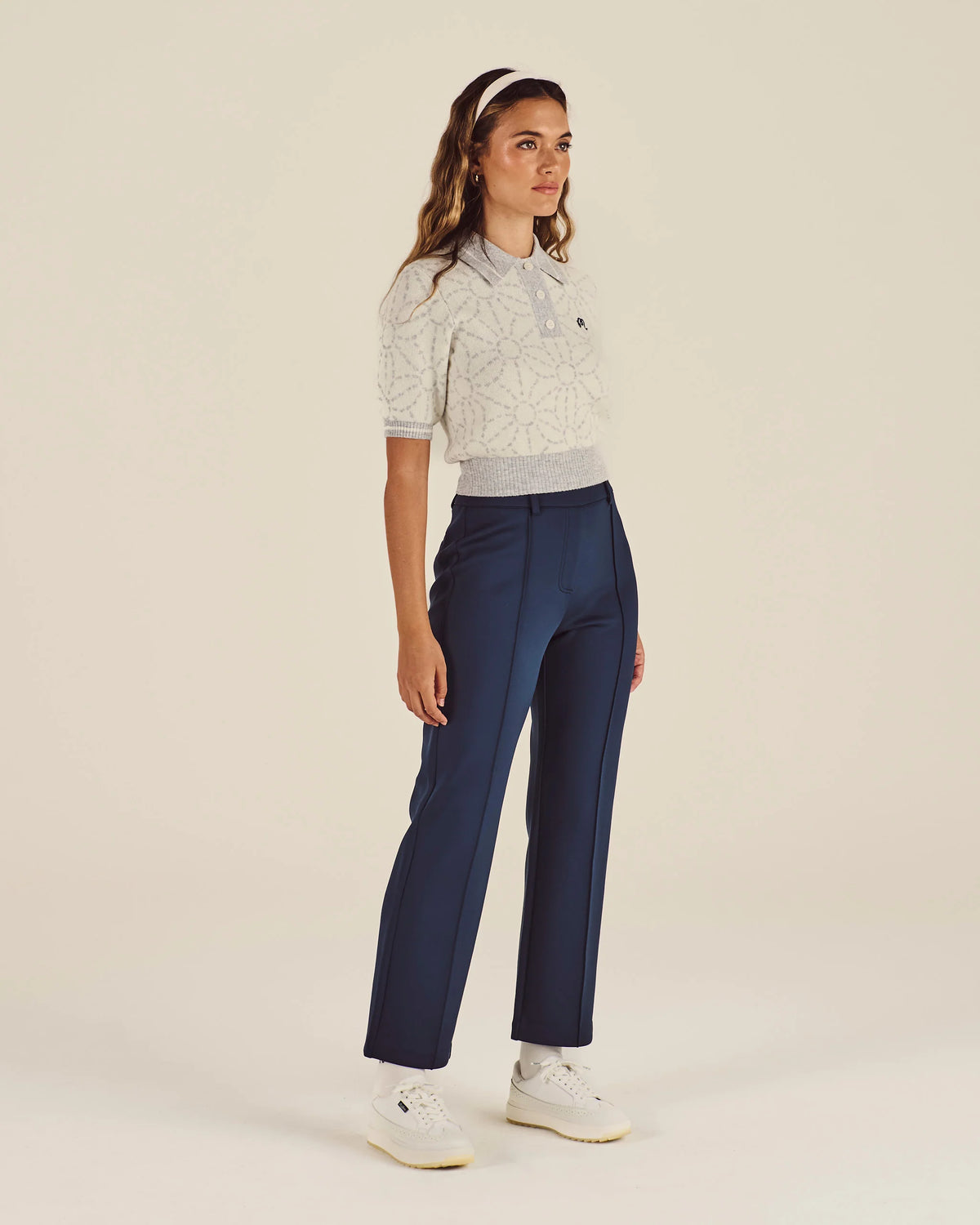 Mikayla Sashiko Polo - Ivory