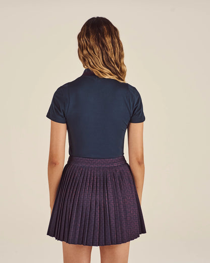Kate Sashiko Skirt - Blueberry