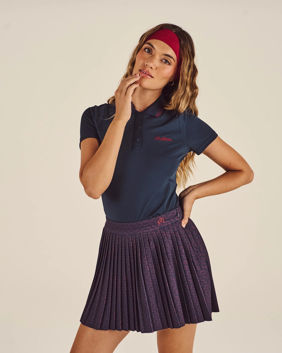 Kate Sashiko Skirt - Blueberry