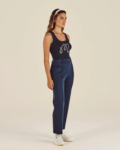 Abella Sashiko Tank - Blueberry