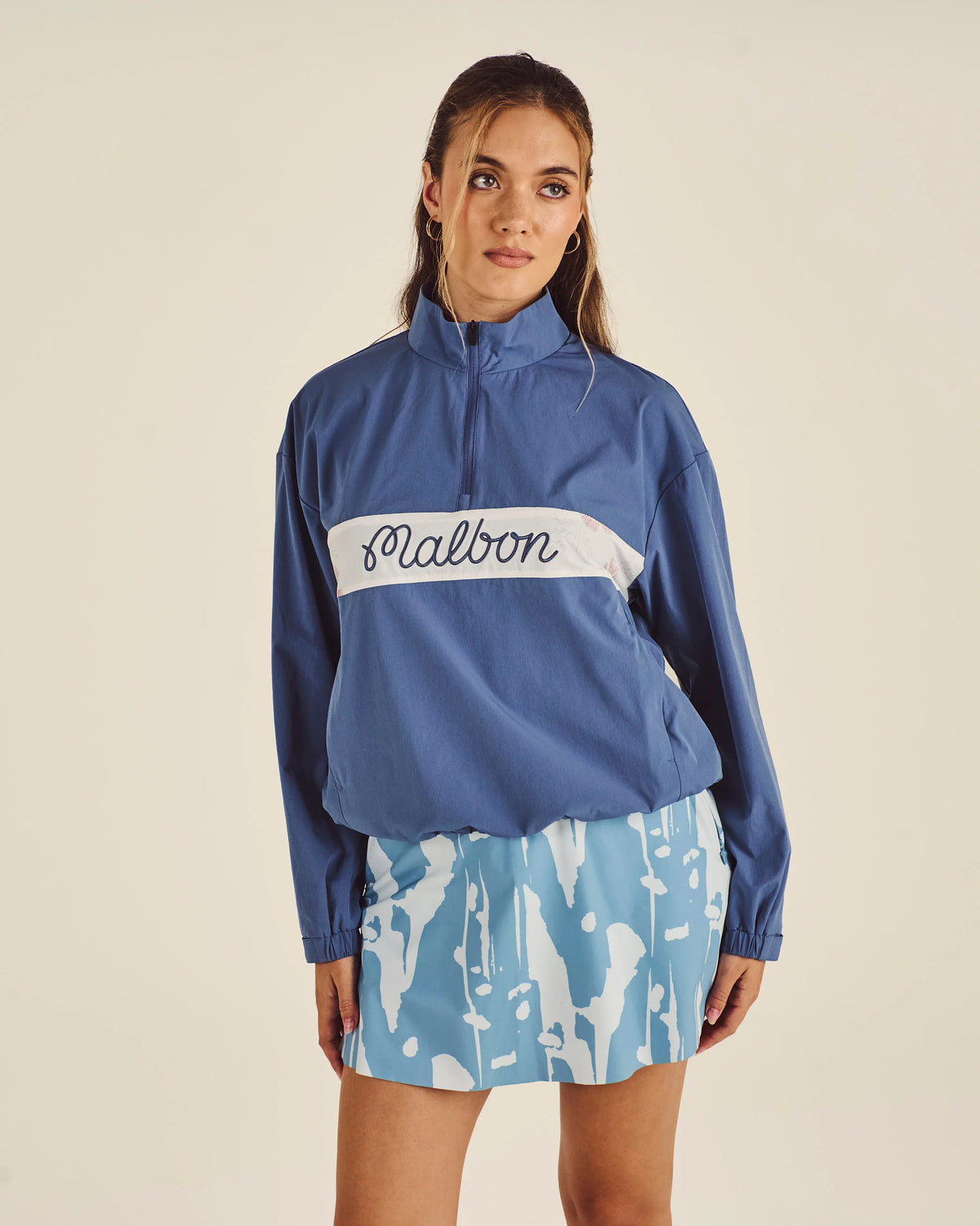 Crosscourt Blossom Windbreaker - Vintage Indigo