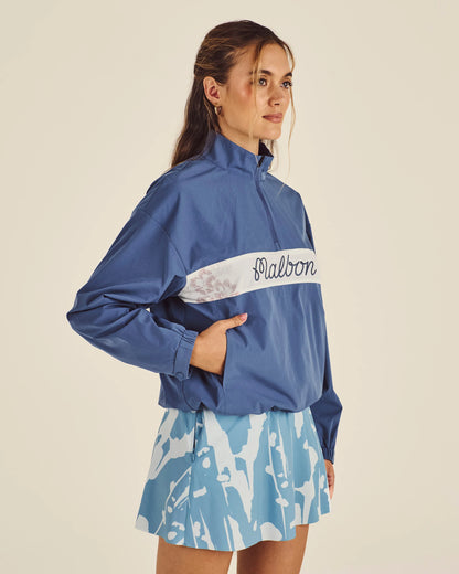 Crosscourt Blossom Windbreaker - Vintage Indigo