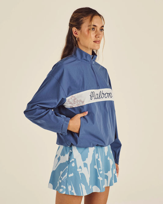Crosscourt Blossom Windbreaker - Vintage Indigo