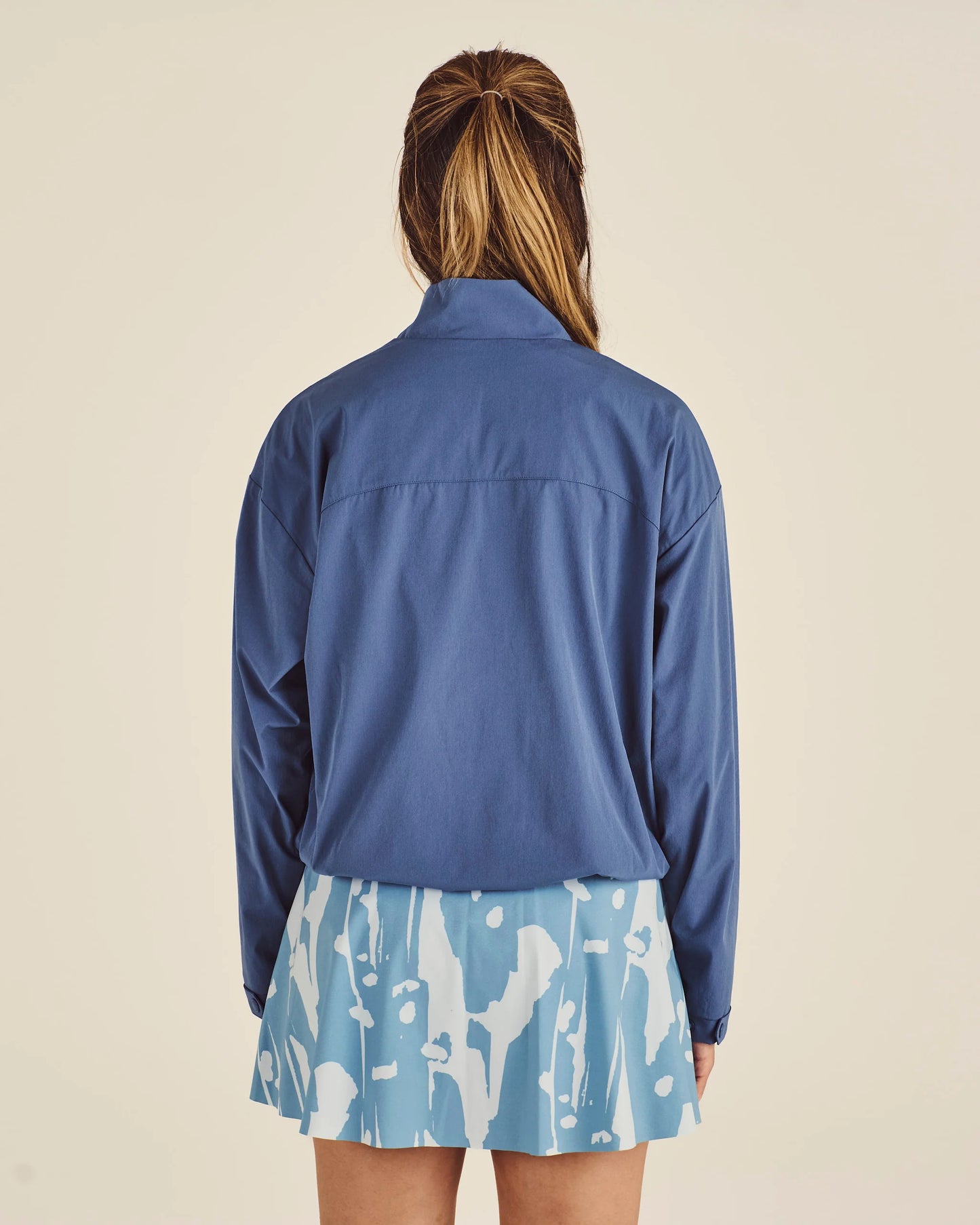 Crosscourt Blossom Windbreaker - Vintage Indigo