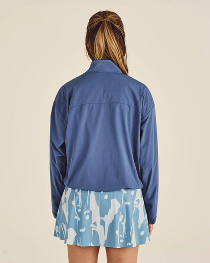 Crosscourt Blossom Windbreaker - Vintage Indigo