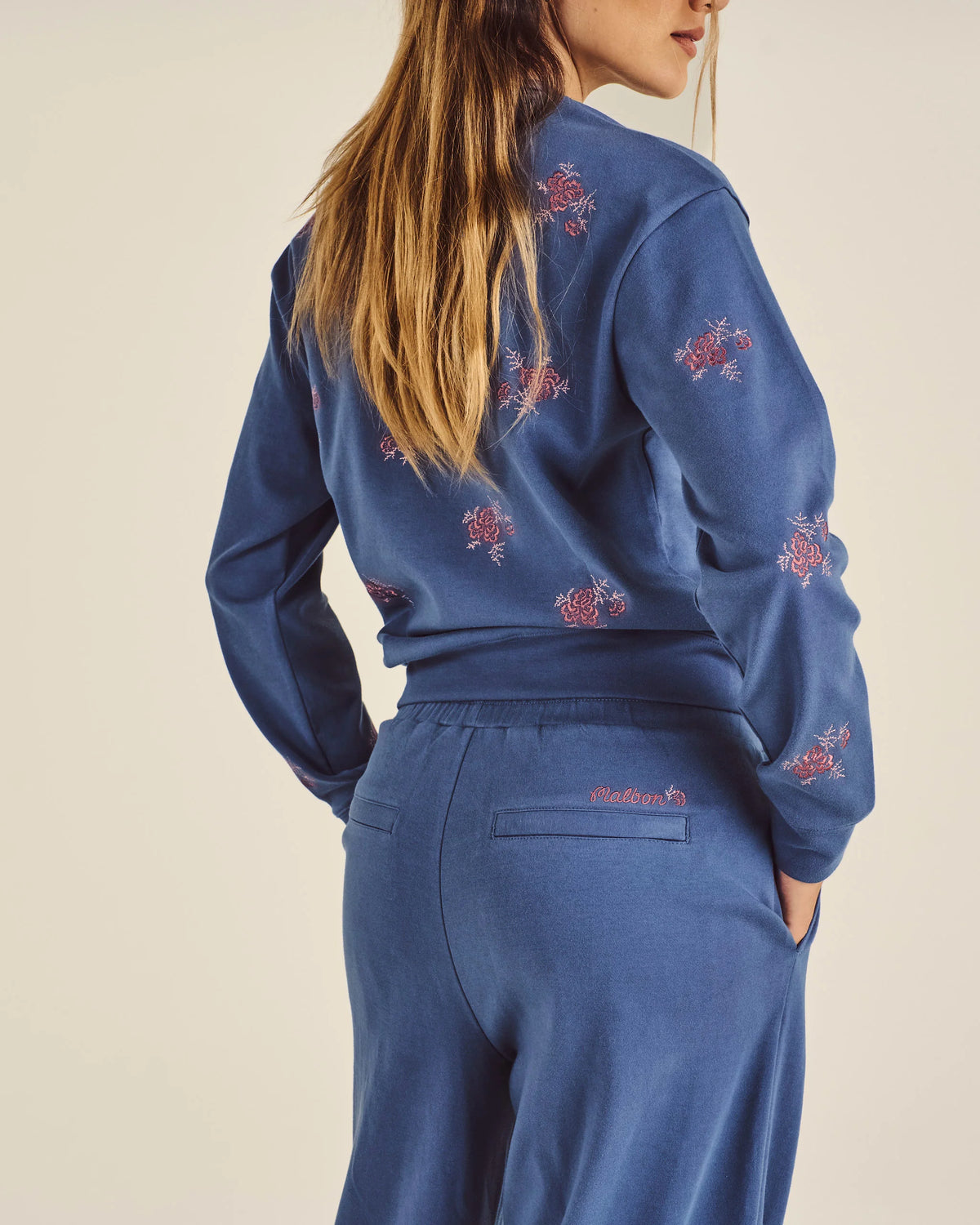 Adeline Blossom Sweatpant - Vintage Indigo