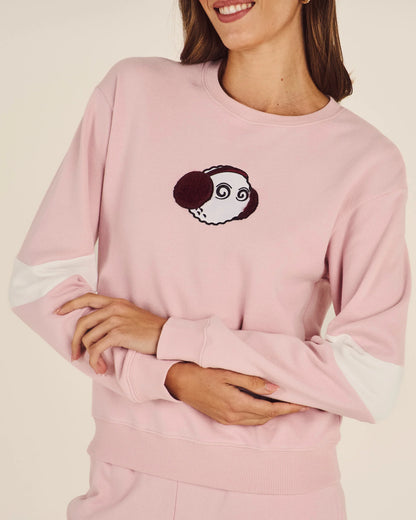 Adeline Apres Crewneck - Chalk Pink