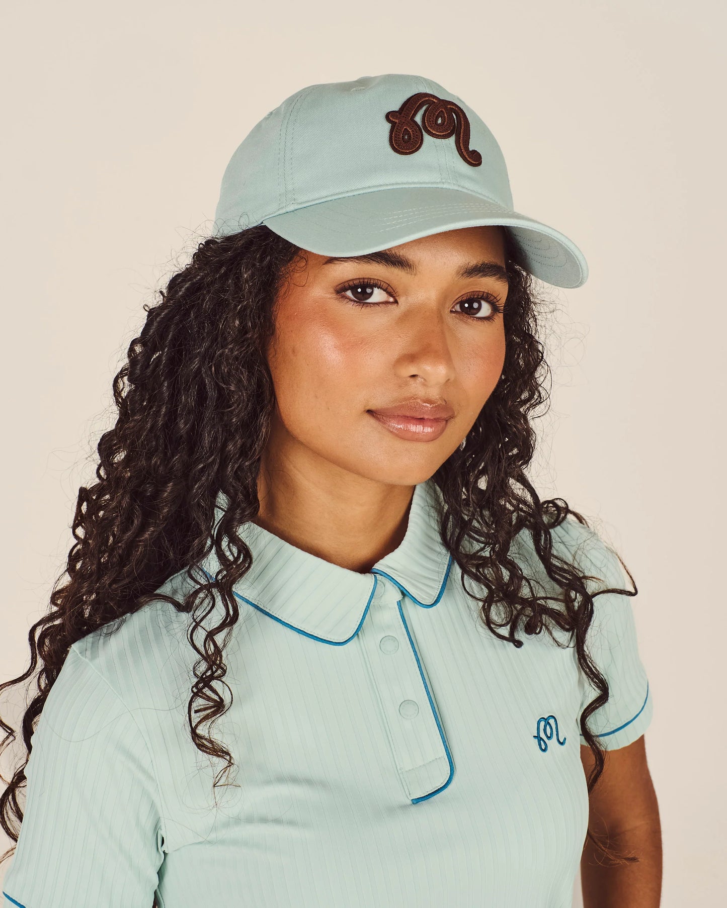Angelique Applique Dad Hat - Surf Spray