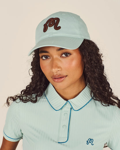 Angelique Applique Dad Hat - Surf Spray