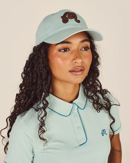 Angelique Applique Dad Hat - Surf Spray
