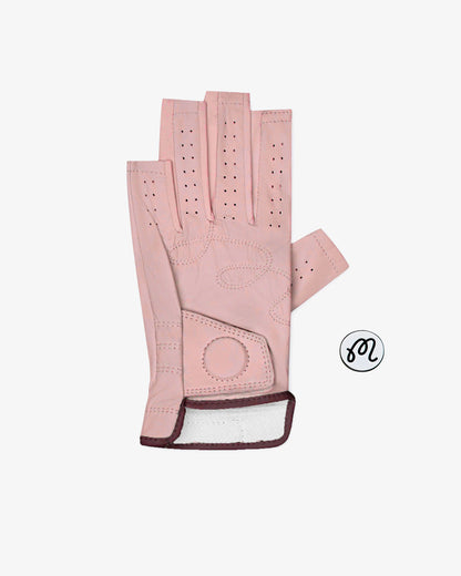 Francesca Fingerless Golf Glove - Rosy Touch