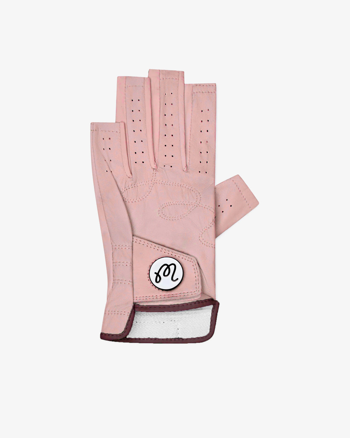 Francesca Fingerless Golf Glove - Rosy Touch