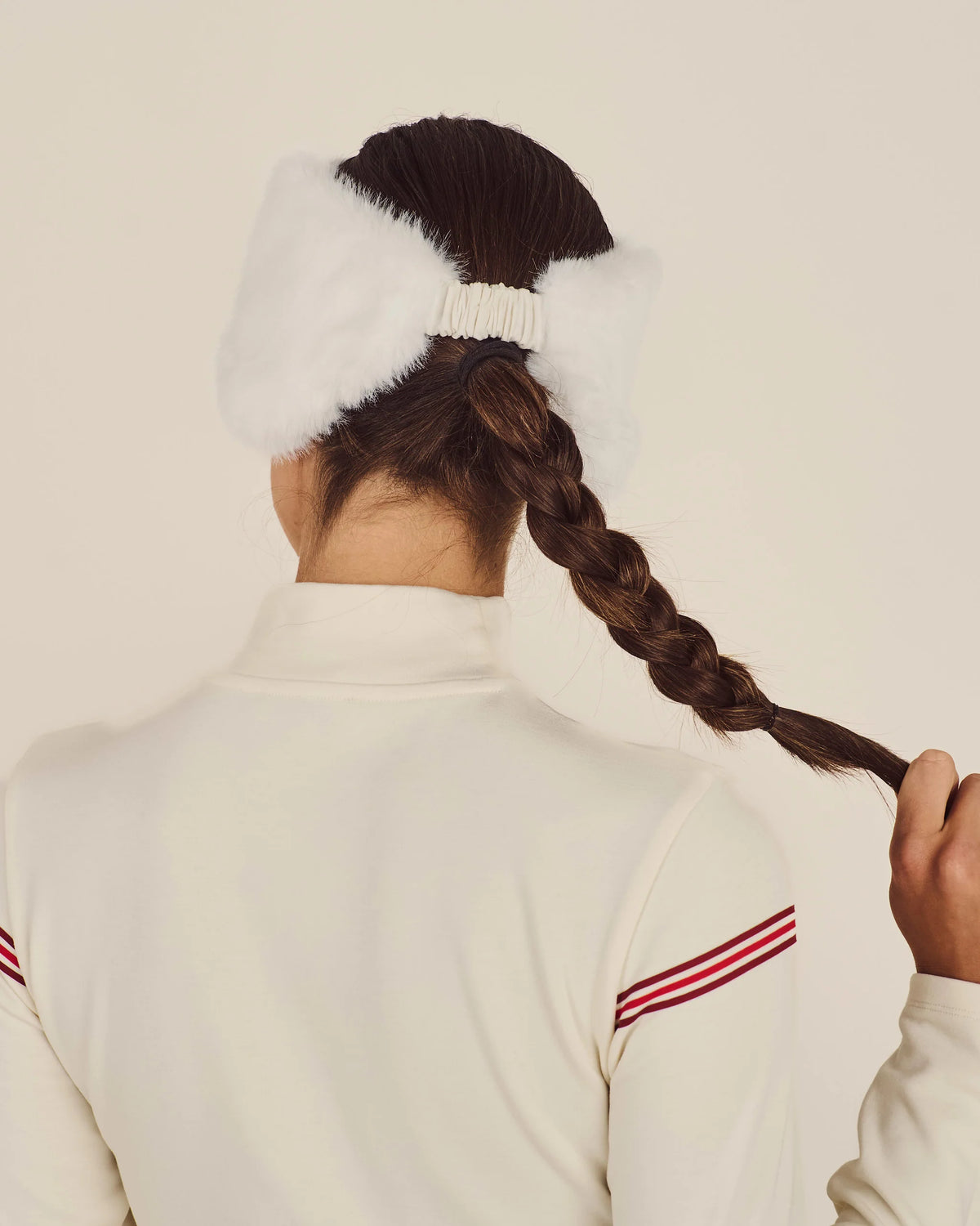 Winter Earmuff Visor - Ivory