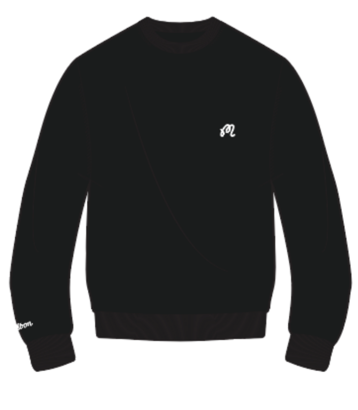M Script Sweater - Black