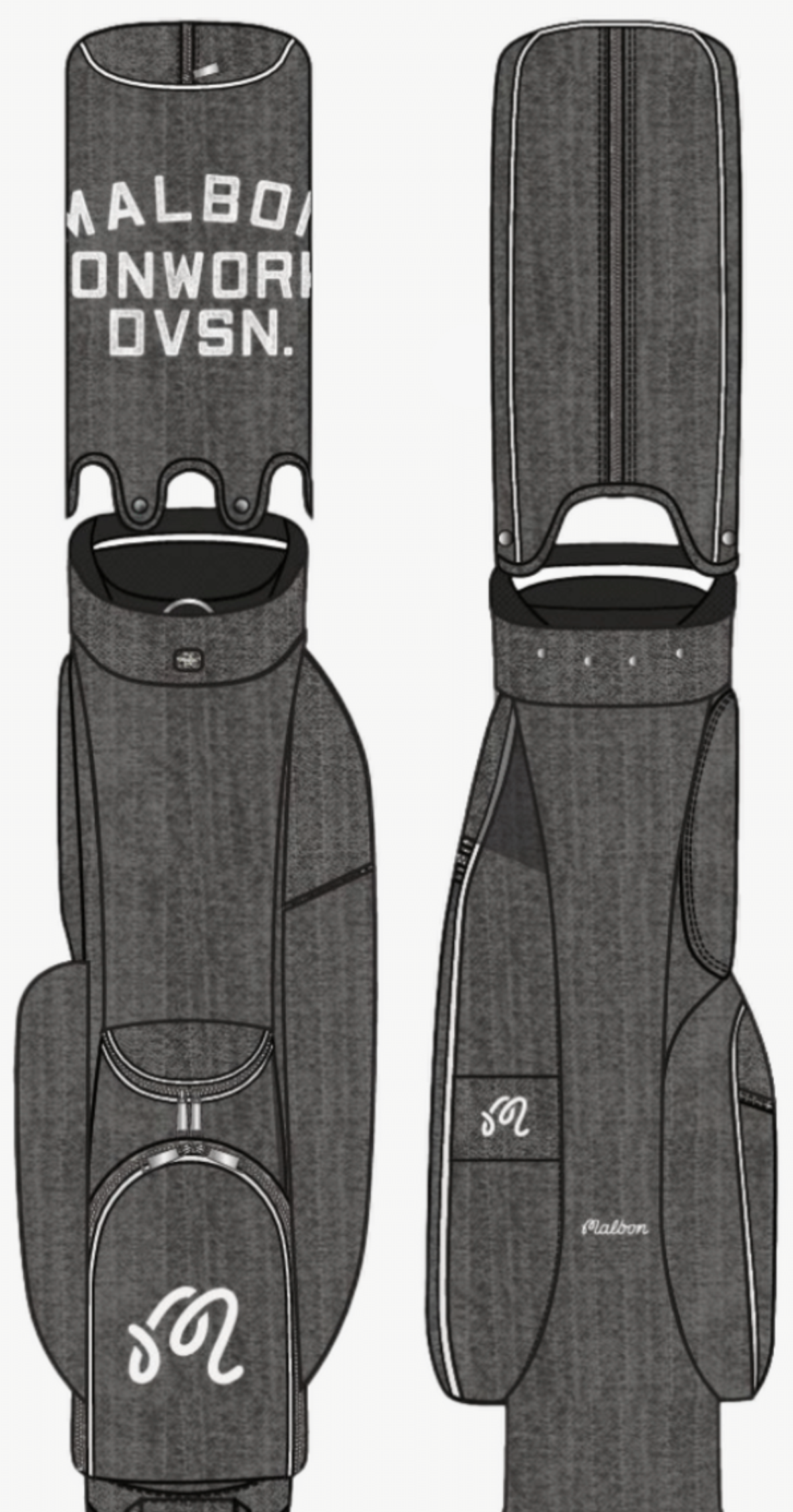 Division Cart Bag - Black Stone Washed Denim