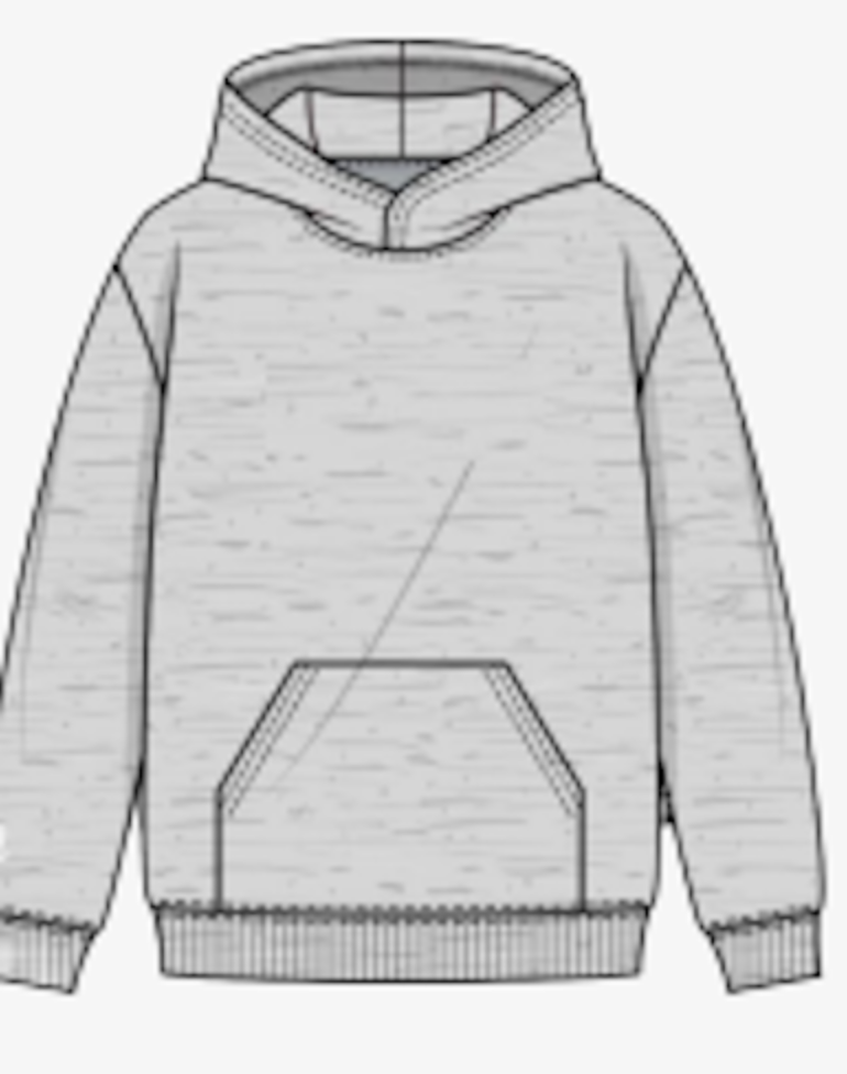 Fesque Hoodie Unbadged - Heather Grey