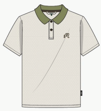 Fairway Hex Polo - Ivory
