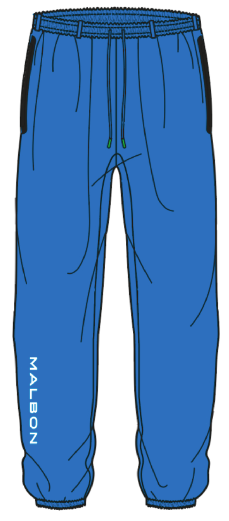Performance Nylon Tech Pant - Pacific Blue