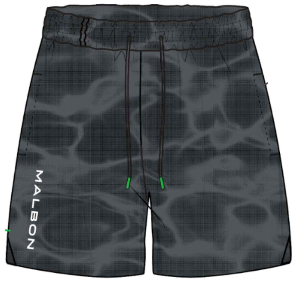 Performance Poly Tech Short - Vapor Print