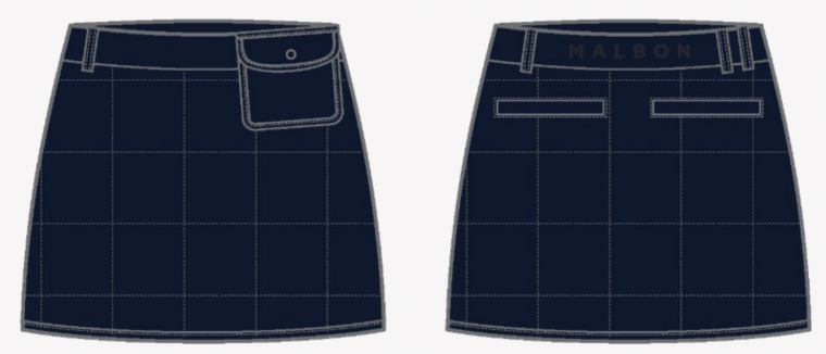 Kita Quilted Skirt - Blueberry
