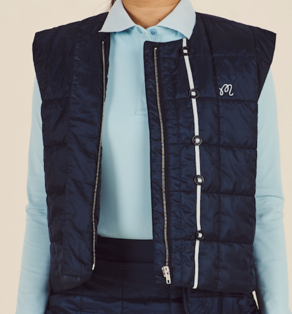 Maya Quilted Vest - Blueberry
