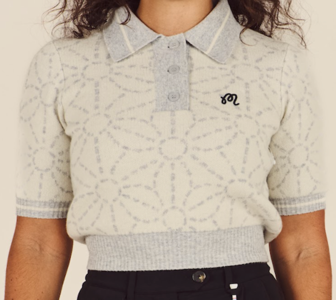 Mikayla Sashiko Polo - Ivory