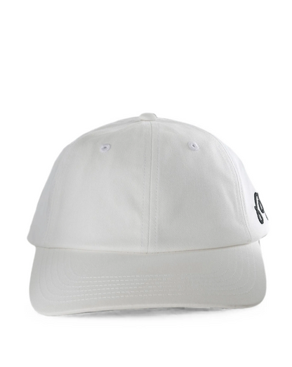 Washed Cotton Twill Dad Hat - White