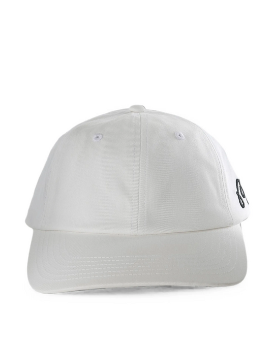 Washed Cotton Twill Dad Hat - White