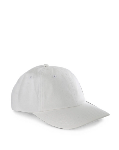 Washed Cotton Twill Dad Hat - White