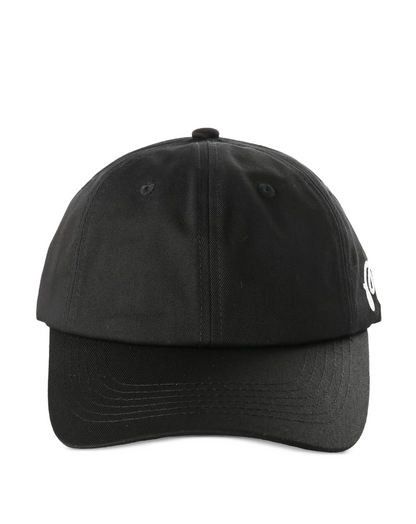 Washed Cotton Twill Dad Hat - Black