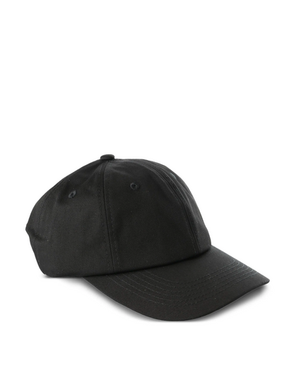 Washed Cotton Twill Dad Hat - Black