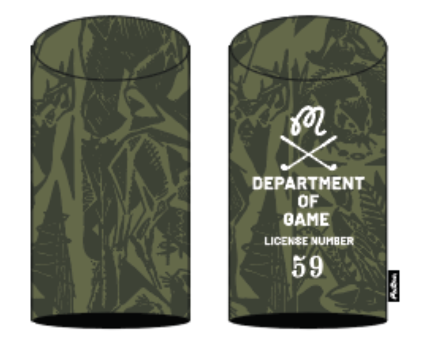 Department Of Game Driver Cover - Wildlife Print Olive