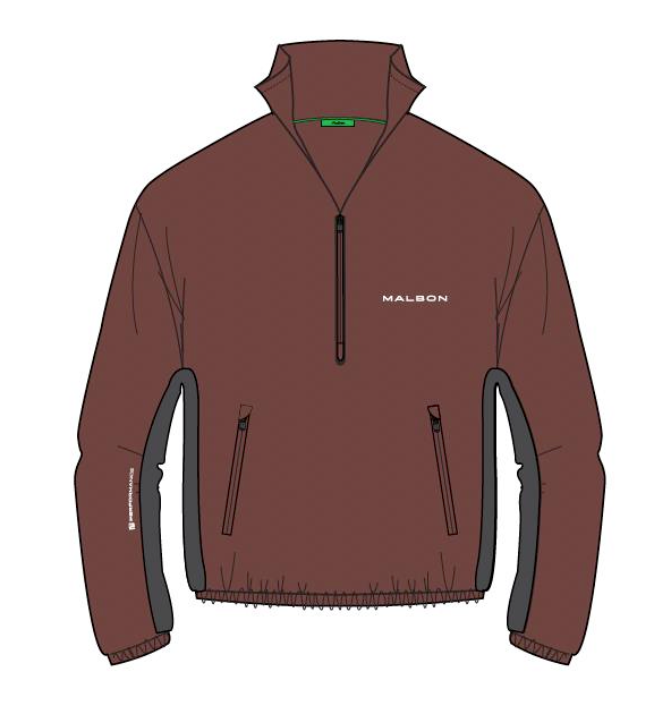 Performance Quarter Zip Shell Pullover - Umber