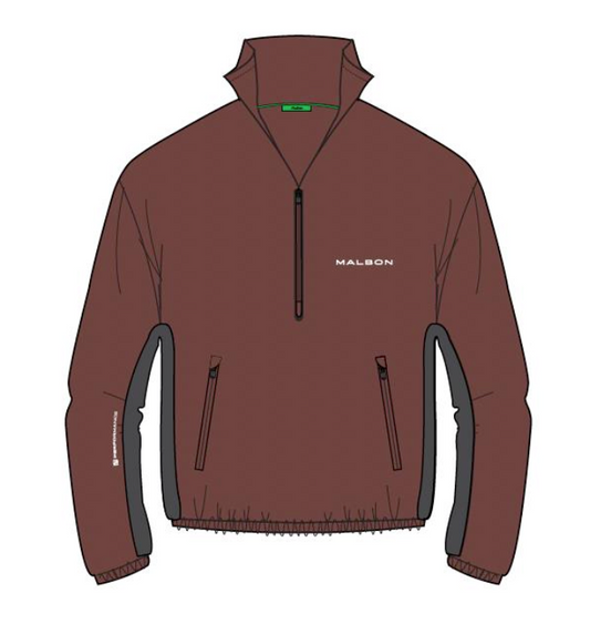 Performance Quarter Zip Shell Pullover - Umber