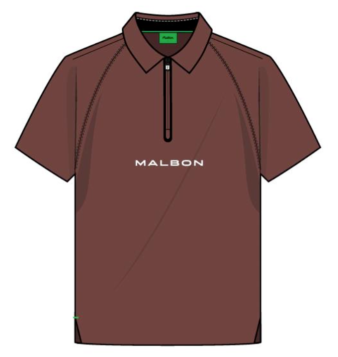 Performance Zip Raglan Polo - Umber