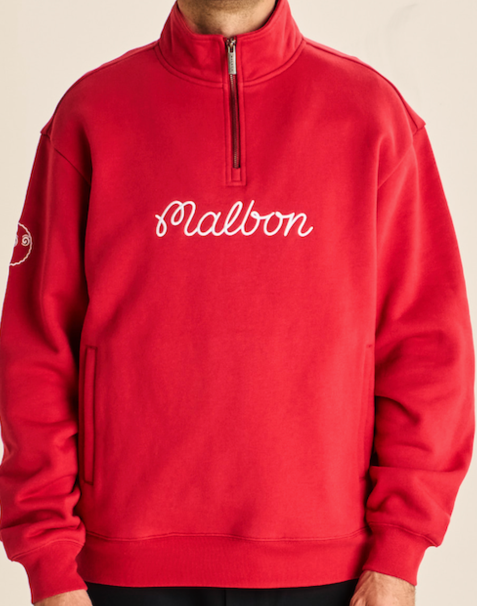 Collegiate Sweatshirt - Crimson Red