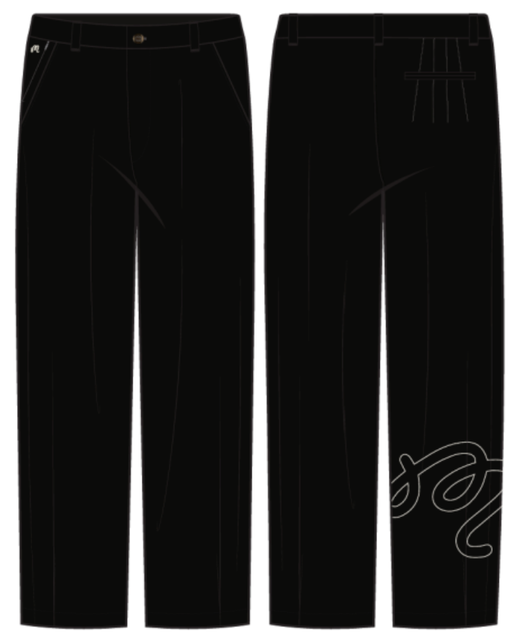 Twill La Perla Pant - Black