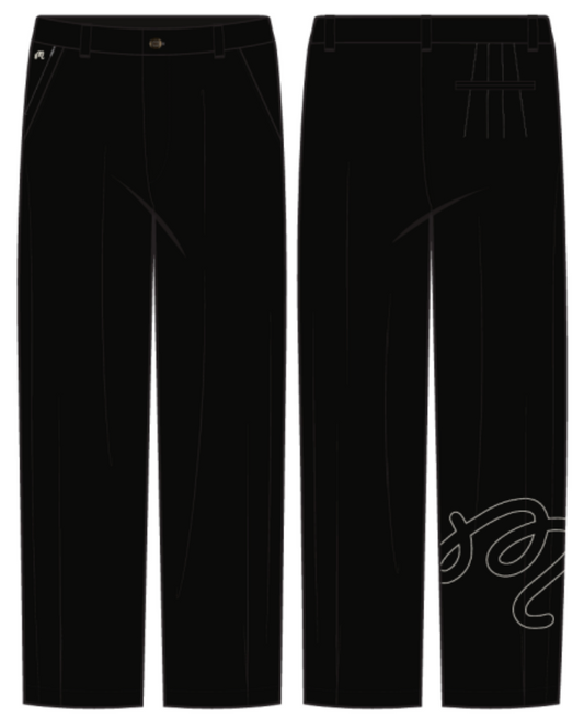 Twill La Perla Pant - Black