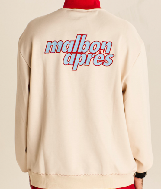 Mountain Sweatshirt - Ivory / Scarlet