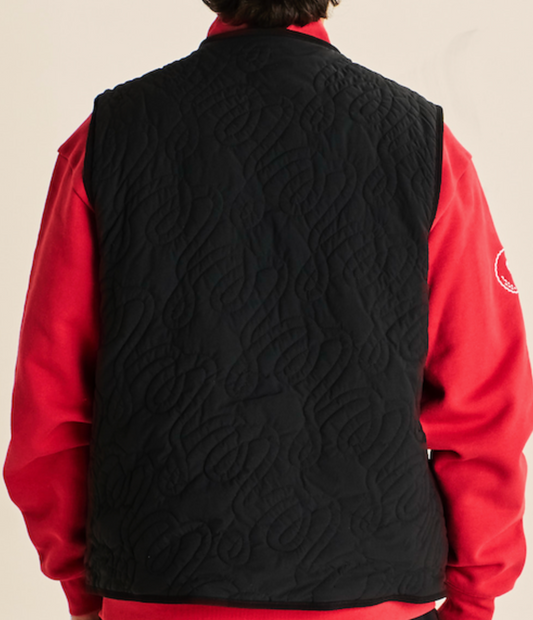 Swell Reversible Vest - Crimson Red / Black